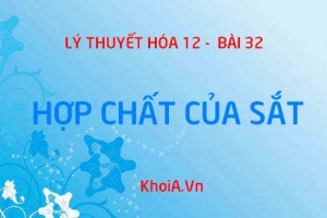 Tính chất hóa học chung hợp chất của Sắt 2 và tính chất hóa học chung hợp chất của Sắt 3 - Hóa 12 bài 32